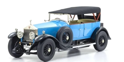 1/18 Rolls-Royce Phantom I Cabriolet 1926 Blue Diecast Model Kyosho KS 08931LB - Image 1 of 4