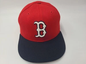 Vintage Boston Red Sox New Era 59Fifty Pro Model Fitted 7 1/4 Hat Cap Wool Red - Picture 1 of 14