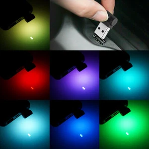 RGB LED USB Stick Auto Nachtlicht PC Laptop Licht Leuchte Beleuchtung - Bild 1 von 19