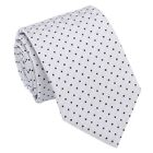 Grey & Black Mens Geometric Pin dot Modern Style Classic Casual Necktie by DQT