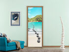 3D Cobblestone Rode Beach Self Adhesive Living Room Door Sticker Wall Murals