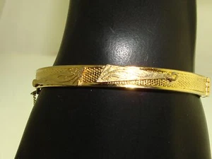 BELLISSIMO BRACCIALE VINTAGE EPOCA ANNI 40 FREIRICH TONO ORO CON CERNIERA! - Foto 1 di 9