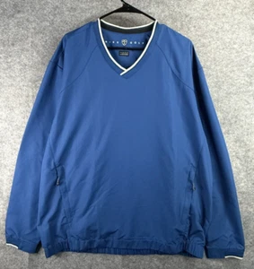 Nike Golf Sweatshirt Men's Large Blue Pullover V Neck Performance Sweatshirt - Picture 1 of 8