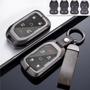 Funda con llavero remoto para GMC Sierra Terrain Yukon Tahoe aleación de zinc cuero - Imagen 1 de 24