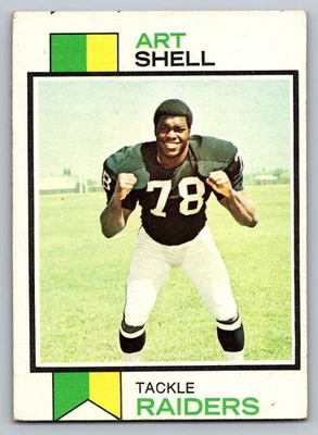 1973 Topps #77 Art Shell Oakland Raiders Rookie - Image 1 of 3
