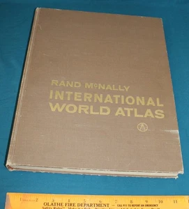 Rand McNally International World Atlas 1961 Hardcover Book - Picture 1 of 5