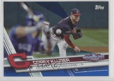 2017 Topps Opening Day Rainbow Blue Foil Corey Kluber #63 - Image 1 of 2