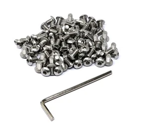 Iexcell 100 piezas M5 x 8 mm paso de rosca 0,8 mm acero inoxidable 304 enchufe hexagonal B... - Imagen 1 de 4