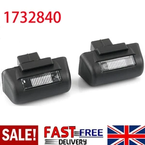 2 x NUMBER PLATE LIGHT WITH BULBS For FORD TRANSIT CONNECT COSTUM 1732840 - Picture 1 of 10