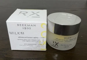 BEEKMAN 1802 MILK RX ADVANCED BESSERE ALTERUNG CREME 1,69 Unzen NEU MIT KARTON - Bild 1 von 2