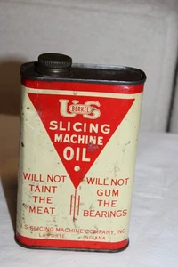 U S Berkel Slicing Machine Oil EUC 1 pint about 1/3 full "Will Not Taint Meat" - Picture 1 of 12