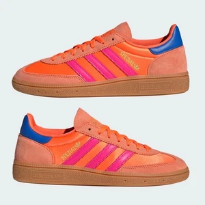 Adidas Originals Handball Spezial Sneakers Solar Orange Lucid Pink JH5659 US 8 - Picture 1 of 10