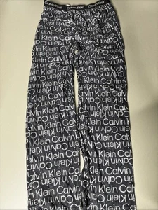 Boys/Girls Calvin Klein Black Pajama Lounge Pants With Elastic Waist | Sz Large - Picture 1 of 4