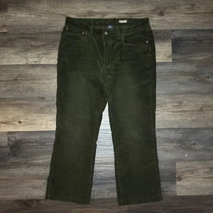 Ralph Lauren Corduroy Pants Mens 36X32 Army Green Polo Cords Boot Cut Cotton - Picture 1 of 8