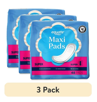 (Pack de 3) Maxi Almohadillas Equate, Super Protección (48 unidades) Foto 1 de 4