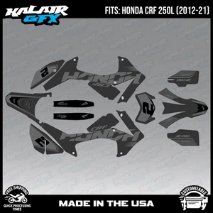 Graphics Kit for HONDA CRF250L 2012-2020 Flight Series - Gray - Picture 1 of 4