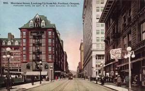 PORTLAND OR MORRISON STREET FROM 5TH STREET c1915 POSTCARD 110225 U - Picture 1 of 2