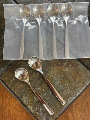 Vintage WMF Cromargan  TEA / COFFEE SPOONS 4.75" Set of 6 NOS! - Image 1 of 4