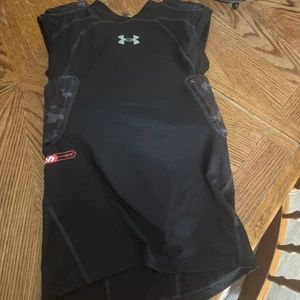 Boys Under Armor Foot Ball Padded Shirt Youth Large No Tags New - Picture 1 of 4