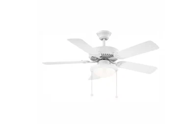 Hampton Bay Trice 44 in. LED Matte White Ceiling Fan YG269AP-MWH - Image 1 of 4