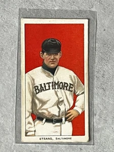 1909-1911 T206 Piedmont Sam Strang Baltimore Orioles L1 - Picture 1 of 2