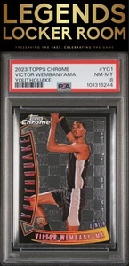 2023 Topps Chrome Youthquake #YQ1 Victor Wembanyama PSA 8 - Picture 1 of 2