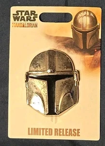 New 2019 Disney Parks Star Wars Mandalorian Helmet Pin Limited Release Beskar - Picture 1 of 2