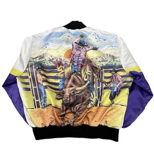 Vintage Rodeo Bull Riding Cowboy Jacke Westernbekleidung Gr. XL 90er - Bild 1 von 5