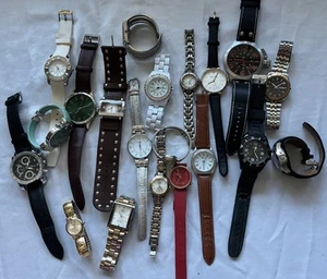 Watch Lot 20 Watches Mixed Brands -untested For Parts Or Repair - Picture 1 of 7