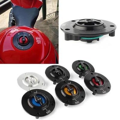 Cubierta de combustible para tapa de tanque de gasolina Fit SUZUKI GSF650 BANDIT GSR600 GSXR1000 CNC 3 AGUJEROS Foto 1 de 4