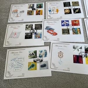Set Of 12 Millenium Tales FDCovers Great PM’s - Picture 1 of 2