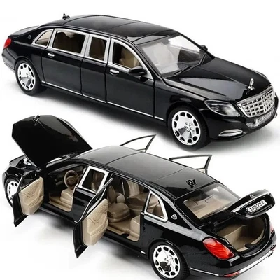 1:24 Mercedes-Benz Maybach S680 Diecasts modelo de coche de aleación con sonido y luz Foto 1 de 4