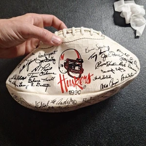 Autogramm Nebraska Cornhuskers Huskers Football 1990 Team & Trainer /Admin - Bild 1 von 16