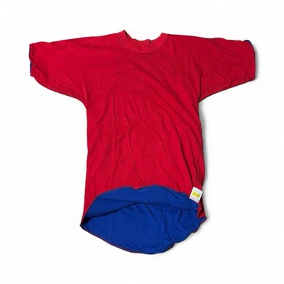 Camiseta Vintage Reversible Pequeña Russell Atlética Roja Azul Años 70 Etiqueta Dorada S Foto 1 de 4