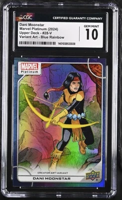 2024 Dani MOONSTAR Marvel Platinum Upper Deck Creator Art Variant Error Rare - Image 1 of 2