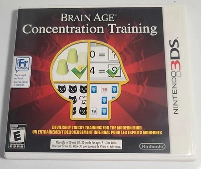 Brain Age : Concentration Training - Nintendo 3DS - CIB - Untested - Image 1 of 4
