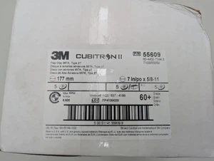 3M Cubitron 7100055056 Flap Disc,T27,7In. X 5/8-11,60 Qty 5 - Picture 1 of 5