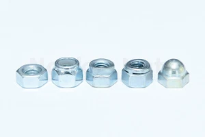 2BA Nuts - Nyloc, Half, Dome, Cleveloc, Philidas and Full Hex Nuts BZP - Picture 1 of 1
