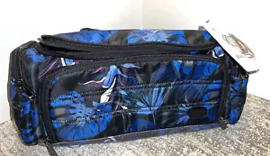 LUG TROLLEY FULL SIZE COSMETIC CASE BAG BOTANICAL BLACK - NEW WITH TAGS - Picture 1 of 6