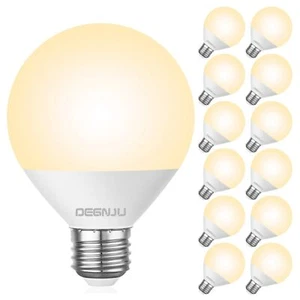 Vanity Light Bulbs 60W Equivalent, Soft White 2700K Bathroom Light Bulbs Over... - Picture 1 of 9