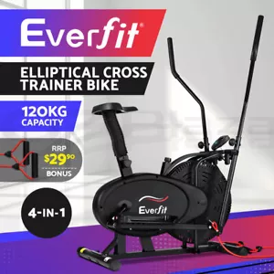 Everfit Exercise Bike 4in1 Elliptical Cross Trainer Bicycle Home Gym Fitness - Picture 1 of 11