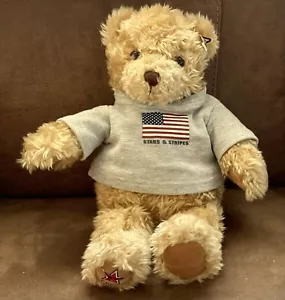 GUND Plush STARS & STRIPES 2000 May Department Stores Stuffed 15in Teddy Bear 🧸 - Picture 1 of 10