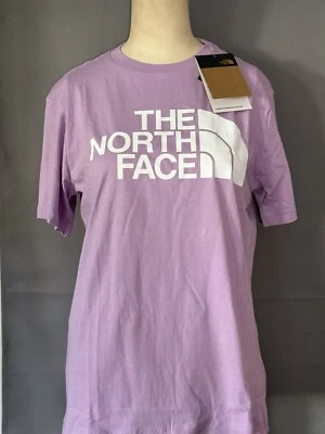 The North Face Standard Fit Half Dome T-Shirt Purple & White Women’s Small - Image 1 of 3