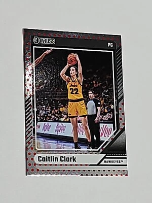 💎 Raro 2024 Caitlin Clark RC Panini Donruss Exclusivo Cromo Punto Rojo Lámina # 5 Foto 1 de 4