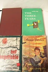 4 DOUBLEDAY NOVELS-1949 NOT NEGOTIABLE, NEVER DIES THE DREAM, ANNIE JORDAN - Picture 1 of 8