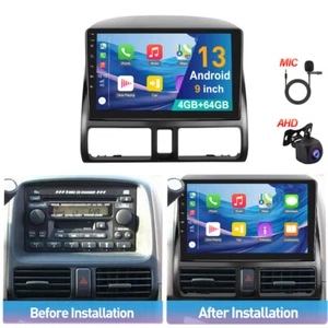 4G+64G Carplay Android 13.0 Car Radio For Honda CRV 2001-2006 GPS Navi DSP + Cam - Bild 1 von 24