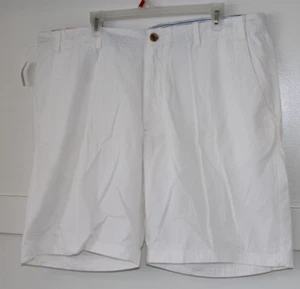Mens Shorts Savane Soft Wash Flex White size 32x9 NWT - Picture 1 of 11