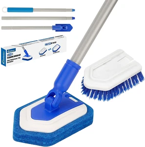 Lalafancy Shower Brush Scrubber with Long Extendable Handle 46'' -2In-1 Tub and - Picture 1 of 12