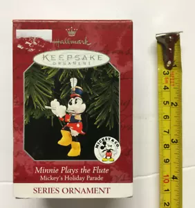 Minnie Plays the Flute Hallmark Ornament 1998 QXD4106 Disney Mickey Mouse - Picture 1 of 5