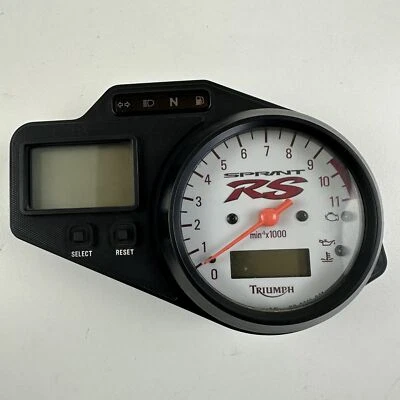 Cuadro de instrumentos Triumph 955i Sprint RS 2003 diales de tablero velocímetro KM: 59.510 Foto 1 de 4